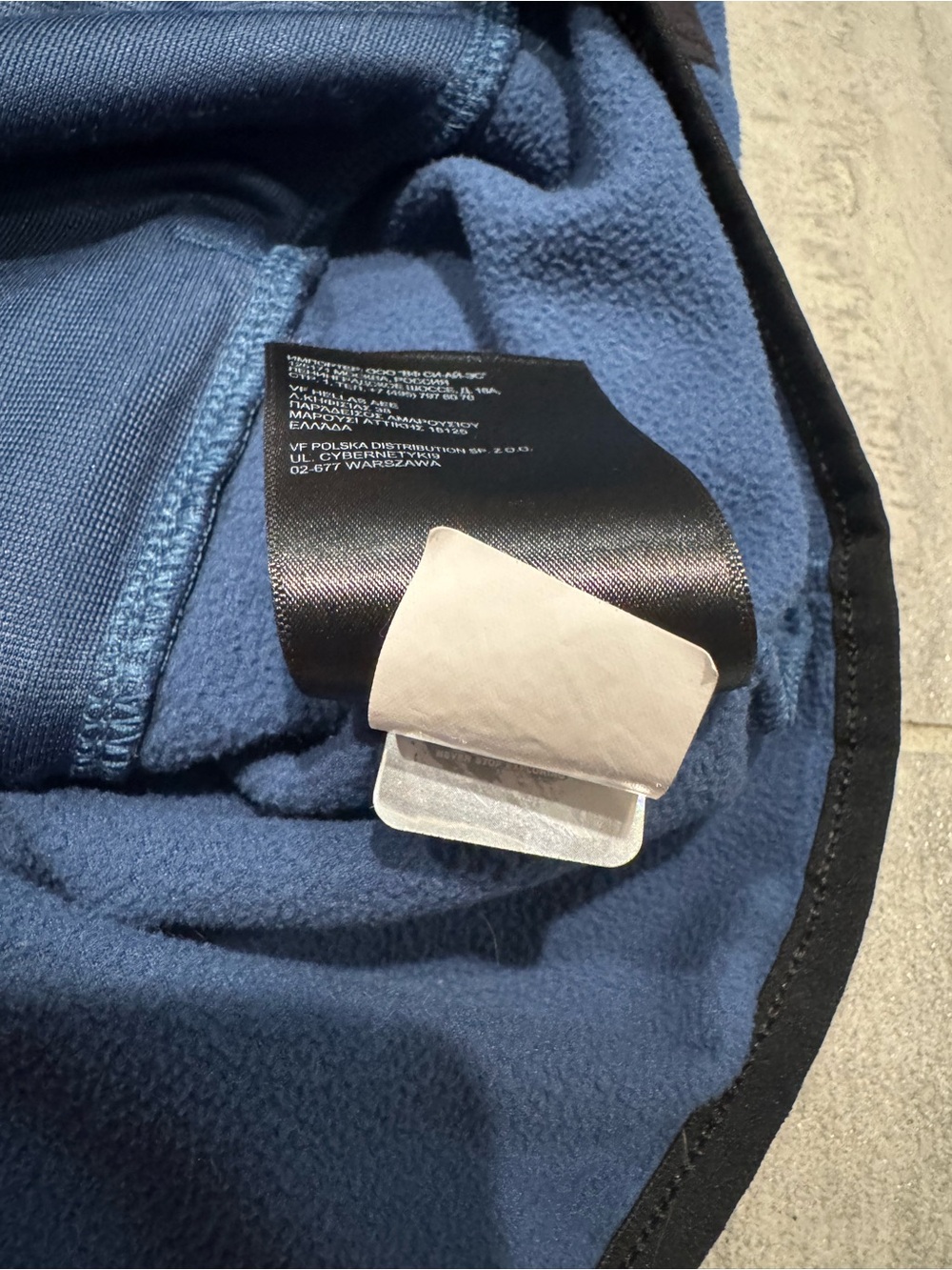The North Face Men's Navy Blue Black Zip Up Long Sleeve Fleece Jacket Size XXL - Picture 7 of 7